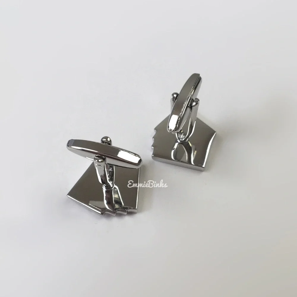 New Aces Wild Four Ace Silver Playing Card Cufflinks ~ Poker ~Groom / Best Man